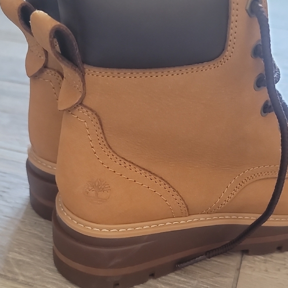 Tan Lace-Up Ankle Boots - Picture 2 of 7